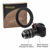 Picture of 52mm to EOS Filter Thread Macro Reverse Mount Adapter Ring,& for Canon EOS 1D, 1DS, Mark II, III, IV, 1DC, 1DX, D30, D60, 10D, 20D, 20DA, 30D, 40D, 50D, 60D, 60DA, 5D, Mark II, Mark III, 7D,T1, T1i, T