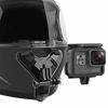 Picture of Motorcycle Helmet Chin Strap Mount Compatible with GoPro Hero 9, 8, 7, (2018), 6 5 4 3, Hero Black, Session, Xiaomi Yi, SJCAM Black