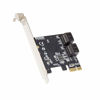 Picture of IO CREST 4 Port SATA III PCI-e 3.0 x1 Expansion Card Non-Raid with Low Profile Bracket ASMedia 1064 SI-PEX40156