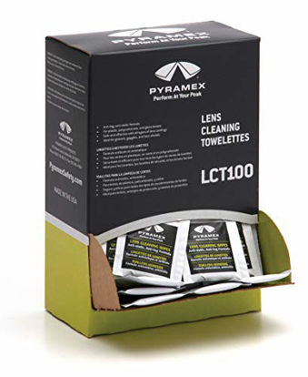Picture of Pyramex Safety Individually Packaged Lens Cleaning Towelettes, No Streaks, 100 Piece