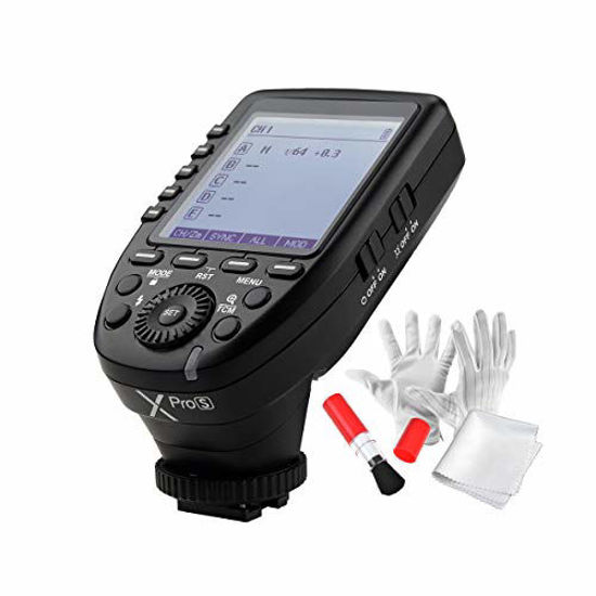 Picture of Godox Xpro-S for Sony TTL Wireless Flash Trigger 1/8000s HSS TTL-Convert-Manual Function Large Screen Slanted Design 5 Dedicated Group Buttons 11 Customizable Functions