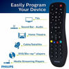 Picture of Philips Universal Remote Control for Samsung, Vizio, LG, Sony, Sharp, Roku, Apple TV, RCA, Panasonic, Smart TVs, Streaming Players, Blu-ray, DVD, 3-Device, Black, SRP9232D/27