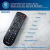 Picture of Philips Universal Remote Control for Samsung, Vizio, LG, Sony, Sharp, Roku, Apple TV, RCA, Panasonic, Smart TVs, Streaming Players, Blu-ray, DVD, 3-Device, Black, SRP9232D/27