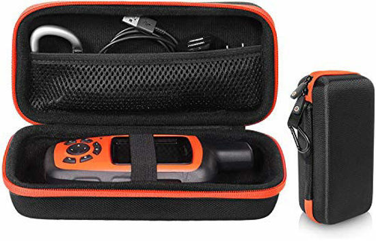 Picture of getgear GPS Unit Case for Garmin inReach Explorer+, Handheld Satellite Communicator, Built in mesh Accessory Pocket, Elastics Secure Strap