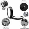 Picture of 55mm Close-up Filter Kit 4 Pieces(+1,+2,+4,+10) Macro Filter Accessory Close-up Lens Filter Kit Set with Lens Filter Pouch for Canon Nikon Sony Pentax Olympus Fuji DSLR Camera+Lens Cap