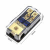 Picture of ZOOKOTO Copper Distribution Block, 0GA(4/6/8/10) GA to 4(6/8/10) GA 60 Amp Mini ANL 2 Way Fuse Holder