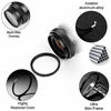 Picture of 72mm Star Filter 4 Pieces Starburst Lens Filter(4 Points,6 Points,8 Points,12 Points) with Centre Pinch Lens Cap for Canon Nikon Sony Olympus Pentax and Other DSLR Cameras + 4 Slot Filter Pouch