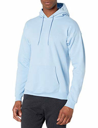 Picture of Hanes mens Pullover Ecosmart Fleece Hooded Sweatshirt Hoody, Light Blue, XXXX-Large US