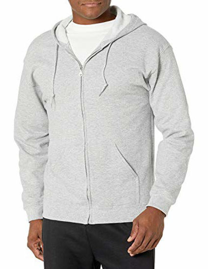 Picture of Gildan Men's Fleece Zip Hooded Sweatshirt Sport Grey Medium