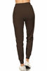 Picture of Leggings Depot JGA128-BROWN-XL Jogger Track Pants w/Pockets, XL