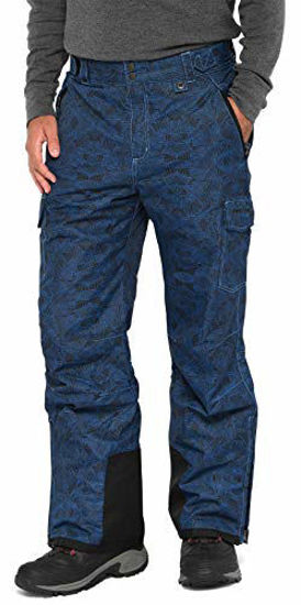 Picture of Arctix Men's Snow Sports Cargo Pants, Diamond Print Nautical Bue, Medium/Regular