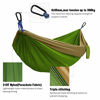 Picture of Kootek Camping Hammock Double & Single Portable Hammocks with 2 Tree Straps, Lightweight Nylon Parachute Hammocks for Backpacking, Travel, Beach, Backyard, Patio, Hiking