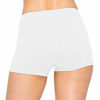 Picture of ALWAYS Women Workout Yoga Shorts - Premium Buttery Soft Solid Stretch Cheerleader Running Dance Volleyball Short Pants White XL