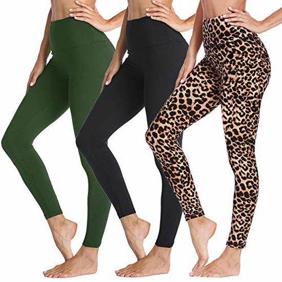 Syrinx 7 Pack Leggings for Women - High Waisted Tummy Control Soft Yoga  Pants for Workout Running
