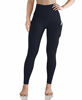 Picture of ODODOS Women's High Waisted Yoga Pants with Pocket, Workout Sports Running Athletic Pants with Pocket, Full-Length,Deep Navy,Large