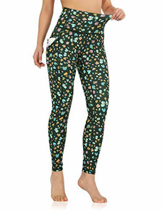 Picture of ODODOS Women's Out Pockets High Waisted Pattern Yoga Pants, Workout Sports Running Athletic Pattern Pants, Full-Length, Plus Size, Colorful Camo, XX-Large