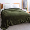 Picture of Bedsure Fleece Blanket Queen Size Olive Green Lightweight Super Soft Cozy Luxury Bed Blanket Microfiber