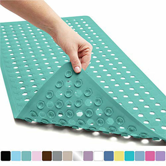 Gorilla Grip Patented Bath Tub and Shower Mat, 35x16, Machine Washable,  Extra Large Bathtub Mats with