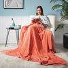 Picture of Bedsure Fleece Blanket Twin Size Coral Lightweight Twin Blanket Super Soft Cozy Microfiber Blanket
