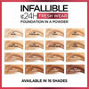 Picture of L'Oreal Paris Infallible Fresh Wear Foundation in a Powder, Up to 24H Wear, 120 Vanilla, 0.31 Fl Oz