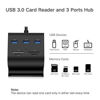 Picture of UGREEN USB Card Reader USB 3.0 Hub 3 Ports with SD TF MS M2 Card Adapter and Phone Stand Dock Combo for iMac, MacBook Pro Air, Macbook Retina, Mac Mini, Windows Surface Pro, IdeaPad, PC, Laptop,Tablet