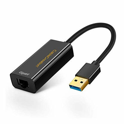 Picture of USB Ethernet Adapter, CableCreation USB 3.0 to 10/100/1000 Gigabit Wired LAN Network Adapter Compatible for Windows, MacBook, macOS, Mac Pro Mini, Laptop, PC and More