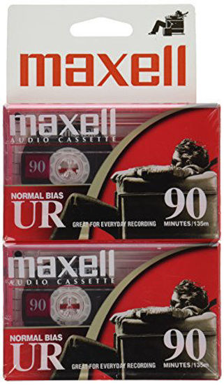 Picture of Maxell 108527 Optimally Designed Flat Packs with Low Noise Surface 90 Min Recording Time Per Cassette