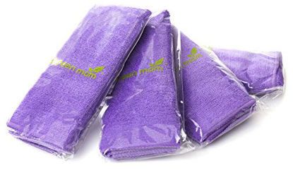 Picture of Screen Mom Screen Cleaning Purple Microfiber Cloths (4-Pack) - Best for LED, LCD, TV, iPad, Tablets, Computer Monitor, Flatscreen