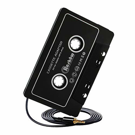 Picture of Reshow Cassette to Aux Adapter with Stereo Audio, Premium Car Audio Cassette Adapter with 3.5mm Headphone Jack