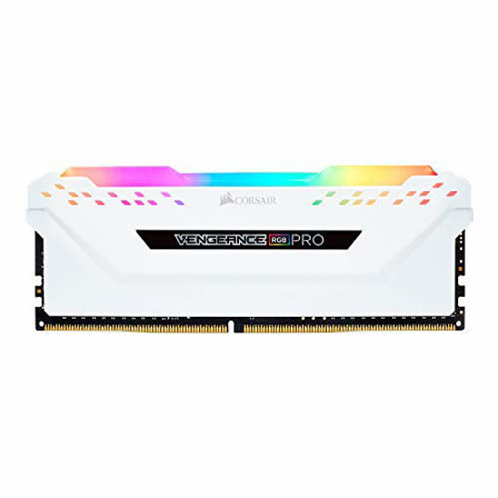 Picture of Corsair Vengeance RGB Pro 16GB (2x8GB) DDR4 3200MHz C16 LED Desktop Memory - White (CMW16GX4M2C3200C16W)