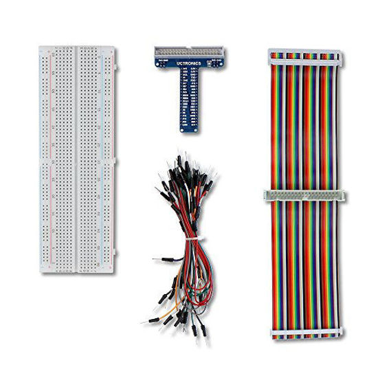 Raspberry Pi 2 B Kits+Breadboard+40Pin Rainbow Cable+T Type GPIO Extension  Board