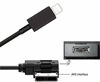 Picture of Car AUX Charging Cable Compatible with Mercedes Benz A B C E G GLS GLE CLS GLA SL Class, MB AMI Media Interface for IP X 8 7 6 6s Plus