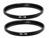 Picture of (2 Packs) 55-58MM Step-Up Ring Adapter, 55mm to 58mm Step Up Filter Ring, 55mm Male 58mm Female Stepping Up Ring for DSLR Camera Lens and ND UV CPL Infrared Filters