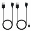 Picture of Kissmart Compatible with Garmin Instinct Charging Cable, Replacement Charger Cable Cord Plus a Black Silicone Charger Port Protector Anti Dust Plug for Garmin Instinct (2 Pack)