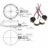 Picture of DZS Elec 4pcs Mini Vibration Motor with 35mm Length Lead Wire DC 3V 85mA 12000rpm Flat Button-type Motor For Mobile Phone Tablet Bluetooth Mini Fan Electronics Appliances 10x2.7mm