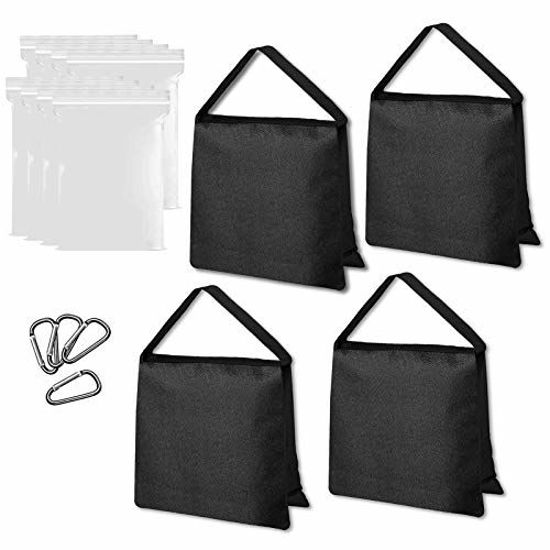 Picture of Emart Heavy Duty Sandbag Photo Studio Weight Bag Saddlebag Design for Photography Stand Light Stand Tripod, Outdoor Patio, Sports, Photo Sets, Film Sets, Live Productions -4 Packs Set