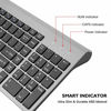 Picture of Wireless Keyboard Mouse Combo, Cimetech Compact Full Size Wireless Keyboard and Mouse Set 2.4G Ultra-Thin Sleek Design for Windows, Computer, Desktop, PC, Notebook - (Grey)