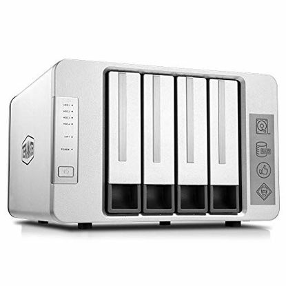 Picture of TerraMaster F4-210 4-Bay NAS 2GB RAM Quad Core Network Attached Storage Media Server Personal Private Cloud (Diskless)