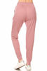 Picture of Leggings Depot JGA128-MAUVE-XL Solid Jogger Track Pants w/Pockets, X-Large