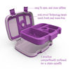 Picture of Bentgo Kids Childrens Lunch Box - Bento-Styled Lunch Solution Offers Durable, Leak-Proof, On-the-Go Meal and Snack Packing (Purple)