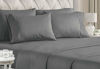 Picture of King Size Sheet Set - 6 Piece Set - Hotel Luxury Bed Sheets - Extra Soft - Deep Pockets - Easy Fit - Breathable & Cooling Sheets - Wrinkle Free - Comfy - Gray - Grey Bed Sheets - Kings Sheets - 6 PC