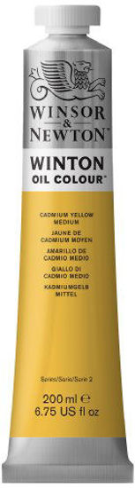 Picture of Winsor & Newton Winton Oil Color Paint, 200-ml Tube, Cadmium Yellow Medium