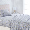 Picture of Amazon Basics Microfiber Sheet Set, Twin, Blue Floral