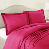 Picture of Nestl Duvet Cover 3 Piece Set - Ultra Soft Double Brushed Microfiber Hotel Collection - Comforter Cover with Button Closure and 2 Pillow Shams, Magenta - California King 98"x104"