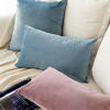 Picture of MIULEE Pack of 2 Velvet Pillow Covers Decorative Square Pillowcase Soft Solid Light Blue Cushion Case for Sofa Bedroom Car 22 x 22 Inch 55 x 55 cm