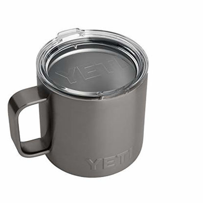 Picture of YETI Rambler 14 oz Mug, Stainless Steel, Vacuum Insulated with Standard Lid, Graphite