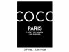 Picture of COCO Quote Set - Glam Wall Decor Art Print Set - Chic Modern Fashion Design Home Decor for Bedroom, Living Room, Bathroom, Office - Luxury Gift for Women, Fashionistas - Elegant Black