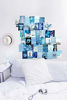 Picture of Blue Wall Collage Kit Aesthetic Pictures, Bedroom Decor for Teen Girls, Wall Collage Kit, Collage Kit for Wall Aesthetic, VSCO Girls Bedroom Decor, Aesthetic Posters, Collage Kit (50 Set 4x6 inch)
