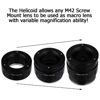 Picture of Fotodiox Lens Mount Macro Adapter Compatible with M42 Screw Mount SLR Lens on Fuji X-Mount Cameras