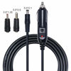 Picture of SPARKING DC 5.5 x 2.1mm Car Charger Power Supply Cord - 12v -24v 4FT Cigarette Lighter Male Plug to DC Connector 5.5 x 2.1mm Cable